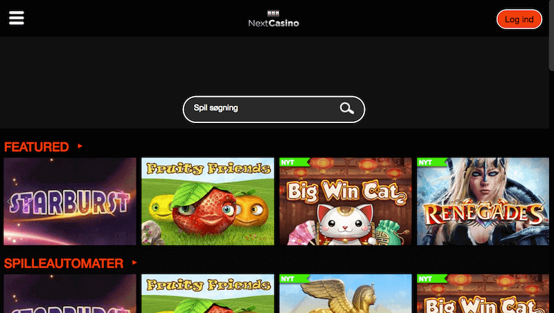 Next Casino Danmark