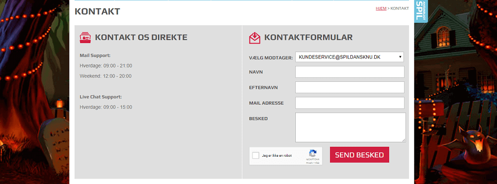 Spildansknu kundeservice